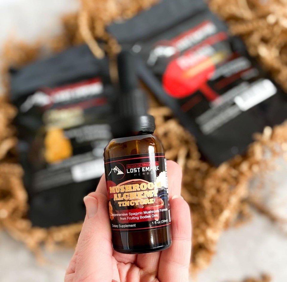 7 Mushroom Tincture Blend (1 Fl Oz) With Mushrooms: : Reish, Turkey Tail, Maitake, Shiitake, Lion'S Mane, Artist Conk, Chaga | By Lost Empire Herbs