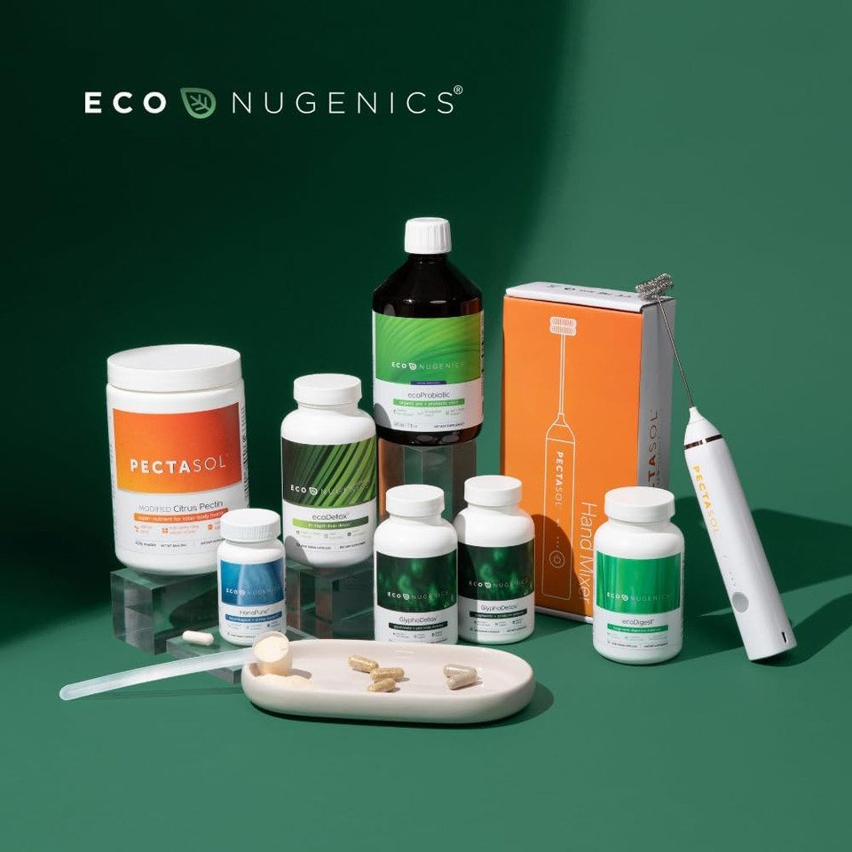 Econugenics Ten Mushroom Supplement 120 Capsules - Medicinal Mushroom Complex & Immune System Support - Reishi, Lions Mane, Cordyceps, Turkey Tail, Maitake, Shiitake