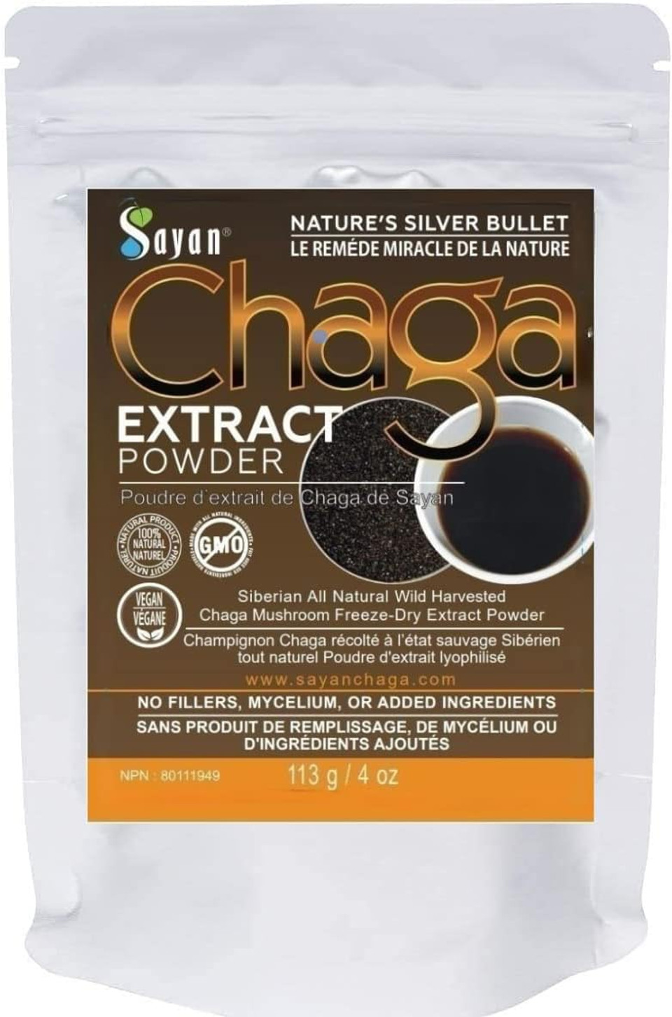 Sayan Siberian Wild Sustainably Harvest Organic Chaga Mushroom Extract Powder 4Oz /113G Immune System And Energy Booster, Antioxidant Tea For Focus, And Mental Clarity, Vegan Instant Coffee Mixchaga Extract4 Ounce (Pack Of 1) Sayan Siberian Wild Sustainably Harvest Organic Chaga Mushroom Extract Powder 4Oz /113G Immune System And Energy Booster, Antioxidant Tea For Focus, And Mental Clarity, Vegan Instant Coffee Mixchaga Extract4 Ounce (Pack Of 1)