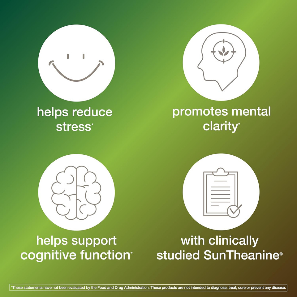 Youtheory Mushroom Stress Complex, Organic Full-Spectrum Mushrrom With L-Theanine, Help Reduce Stress And Promotes Mental Calmness, 60 Vegetarian Capsules