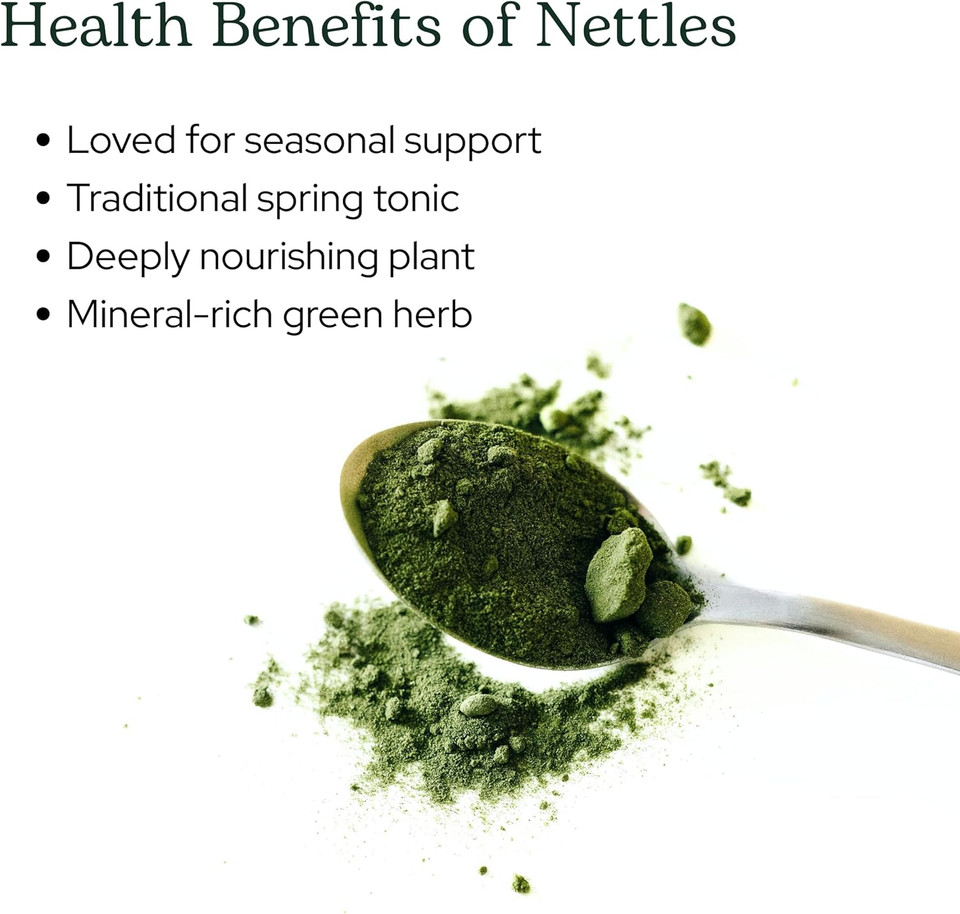 Eclectic Institute Raw Fresh Freeze-Dried Nettle Leaf Whole Food Powder | 2.1 Oz (60 G)