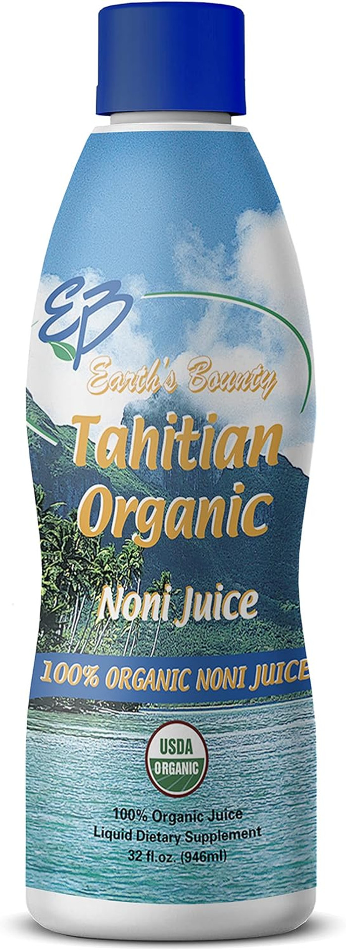 Earth'S Bounty - Tahitian Organic Noni Juice - 32 Fl.Oz. - Healthy Immune System & Joint Health Support - 100% Natural Noni Juice - Organic - Kosher