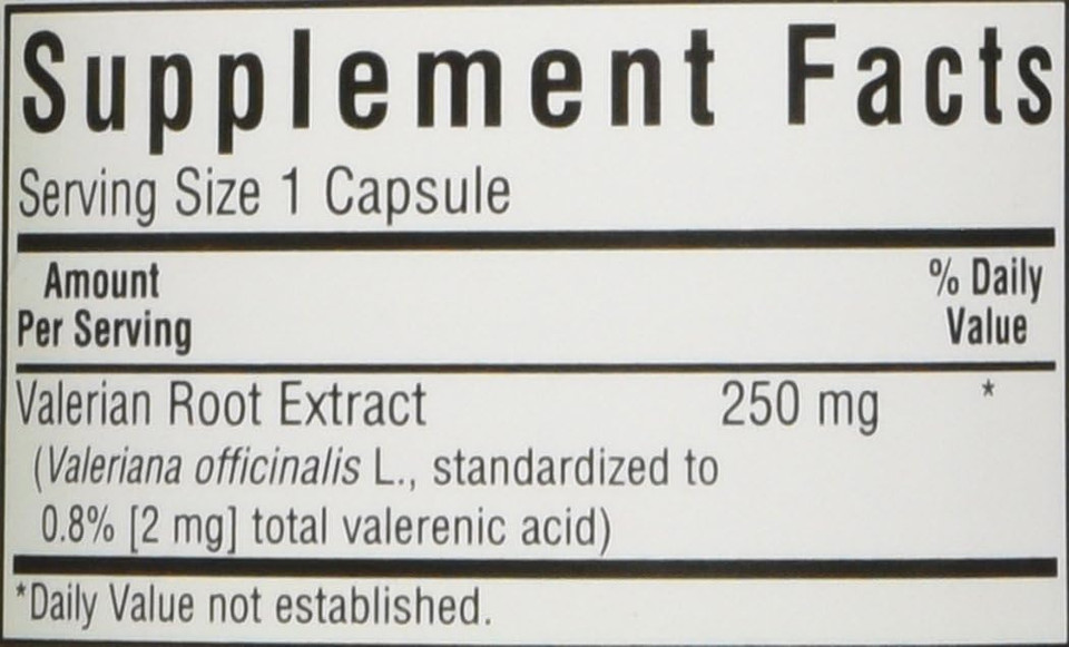 Bluebonnet Valerian Root Extract Supplement, 60 Count