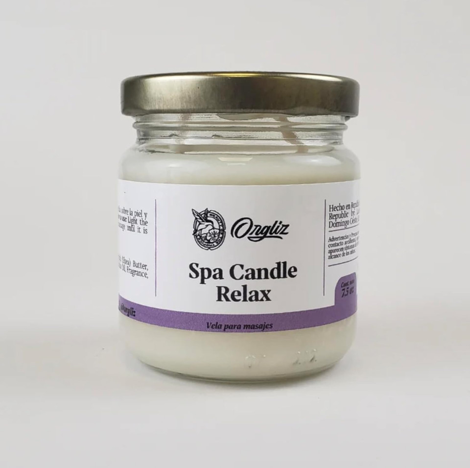 ORGLIZ Spa Candle Relax Vela para Masajes y Aromaterapia