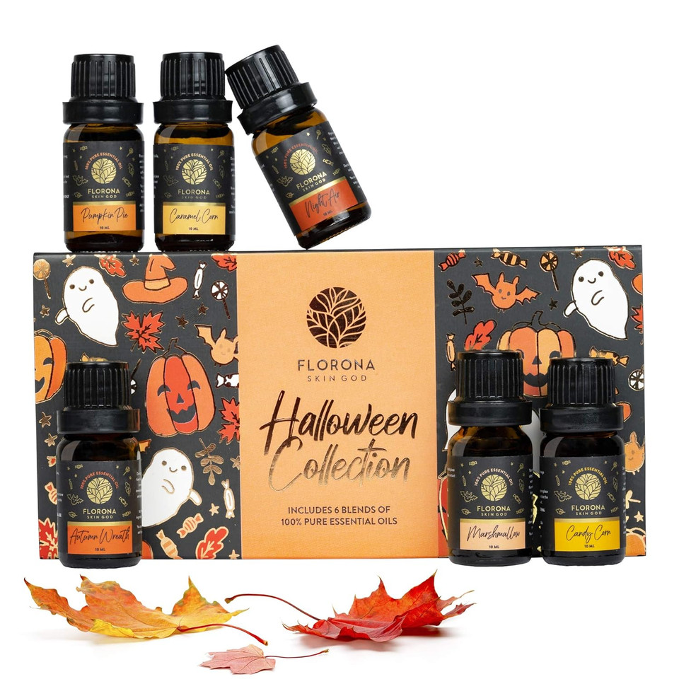 Florona Halloween Premium Quality Fragrance Oil Gift Set Of 6-1 Fl Oz (10 Ml X 6)