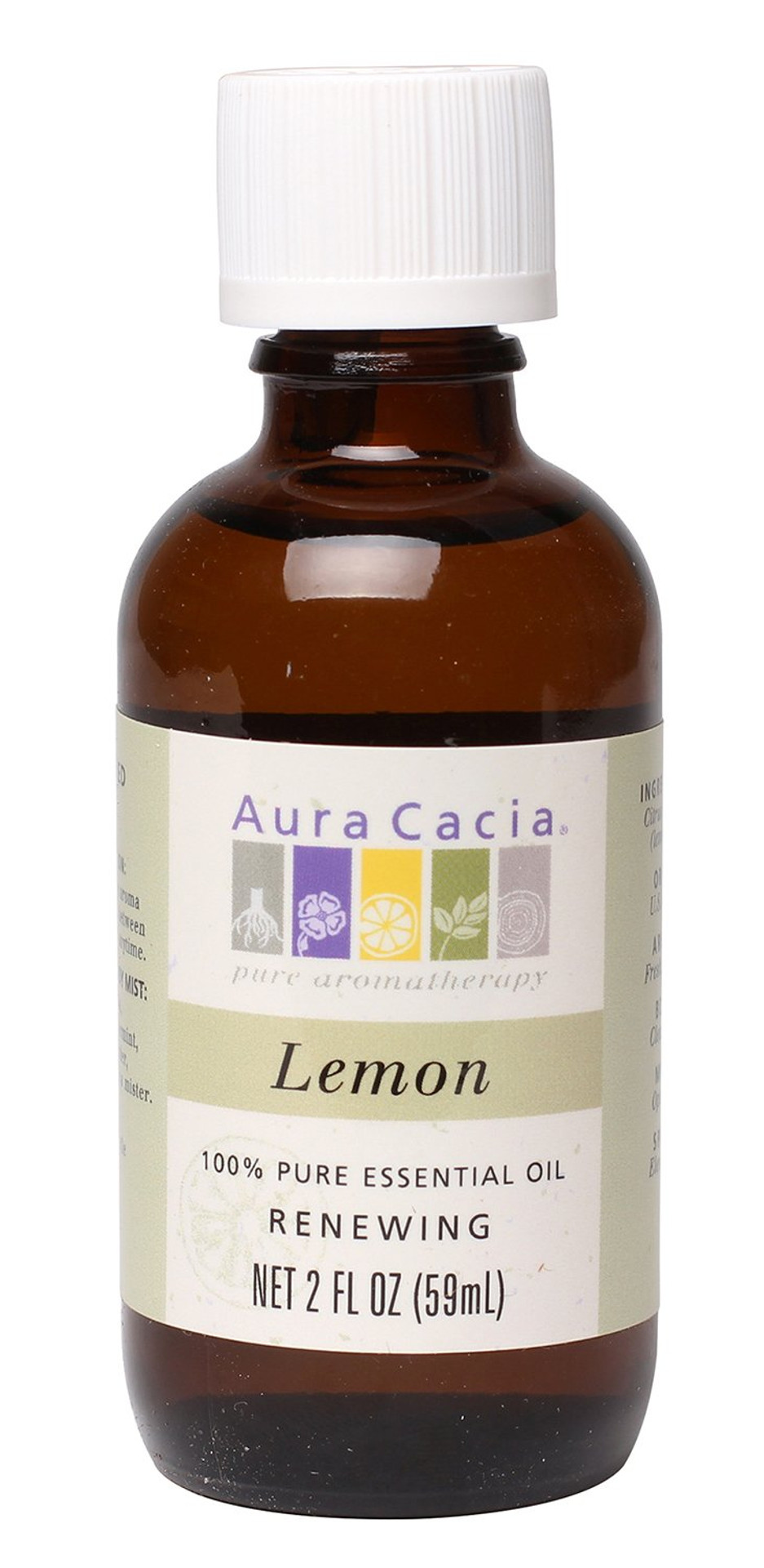 Aura Cacia Essential Oil, Renewing Lemon, 2 fluid ounce