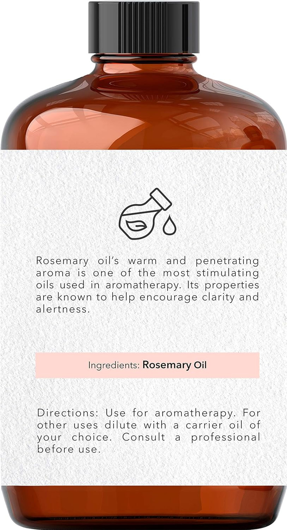 Brooklyn Botany Rosemary Essential Oil  100% Pure And Natural  Therapeutic Grade Essential Oil With Dropper - Rosemary Oil For Aromatherapy And Diffuser - 4 Fl. Oz