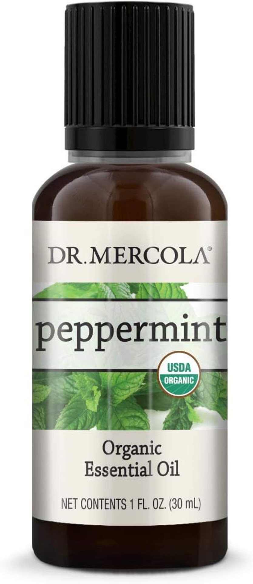 Dr. Mercola Peppermint Essential Oil (1 fl oz), 100% Pure, Non GMO, USDA Organic