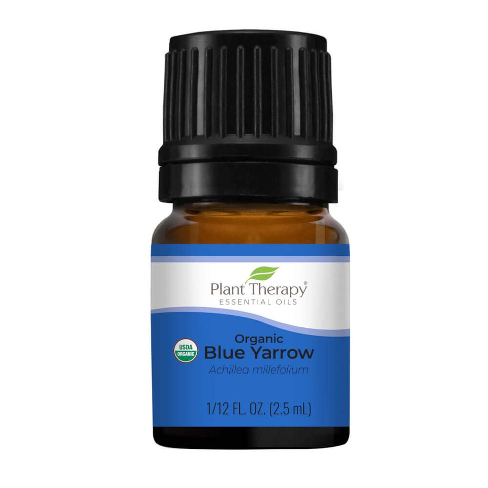 Plant Therapy Organic Blue Yarrow Essential Oil 2.5 Ml (1/12 Oz) 100% Pure, Undiluted, Therapeutic Grade