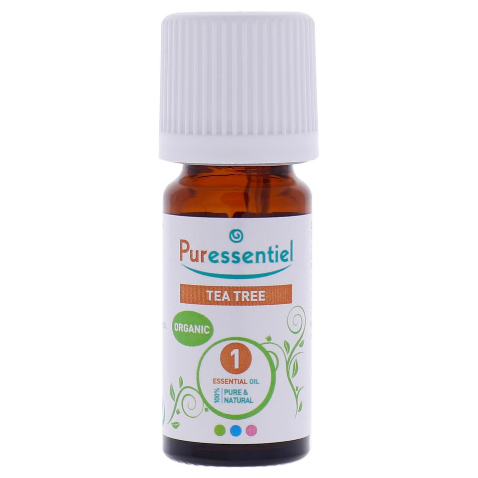 Puressentiel Tea Tree Essential Oil, Aromatherapy Relief, Calming- 100% Pure, Organic & Natural - Therapeutic Grade, Premium & Certified Quality - Made In France  0.3 Fl Oz