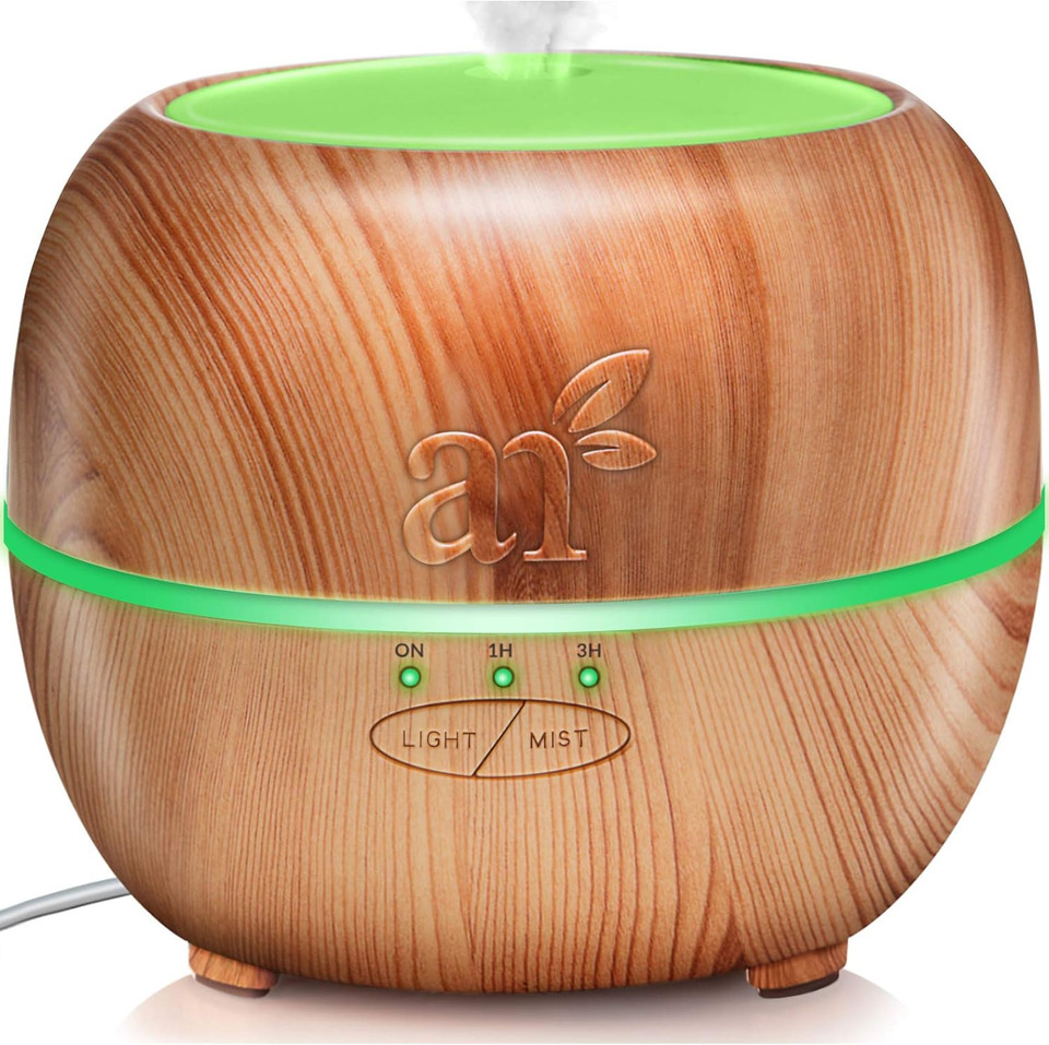 Artnaturals Aromatherapy Essential Oil Diffuser  (5.0 Fl Oz / 150Ml Tank)  Ultrasonic Cool Mist Aroma Humidifier - Auto Shut-Off Whisper Quiet  For Home, Office & Bedroom