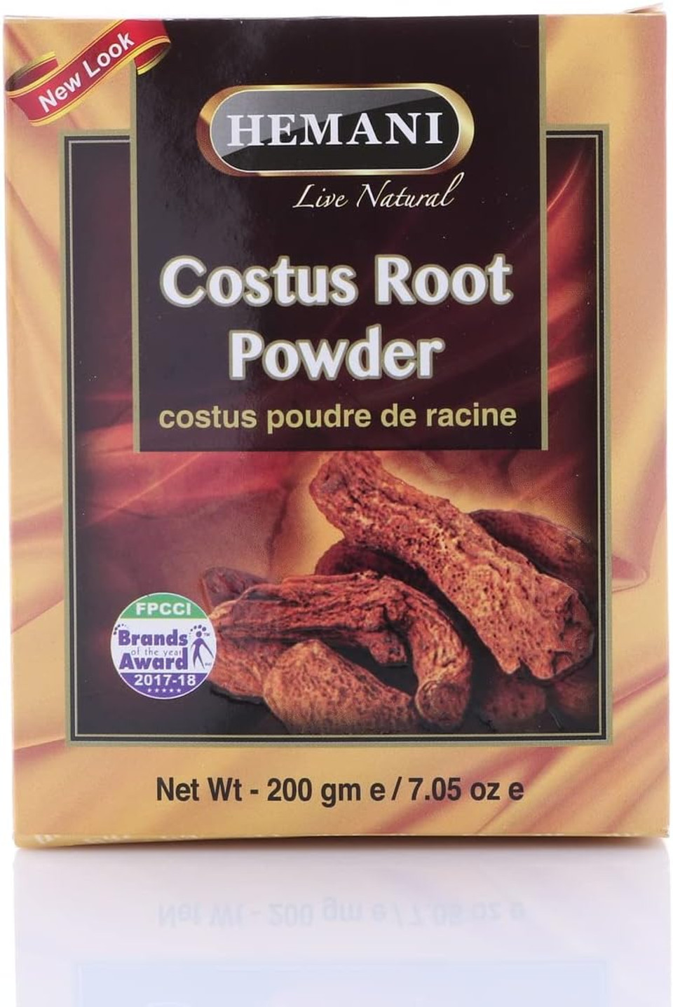 Hemani Costus Root Powder - Qist Al Hindi - Saussurea Lappa - 100% Natural - A + Quality - 200G (7.05Oz)