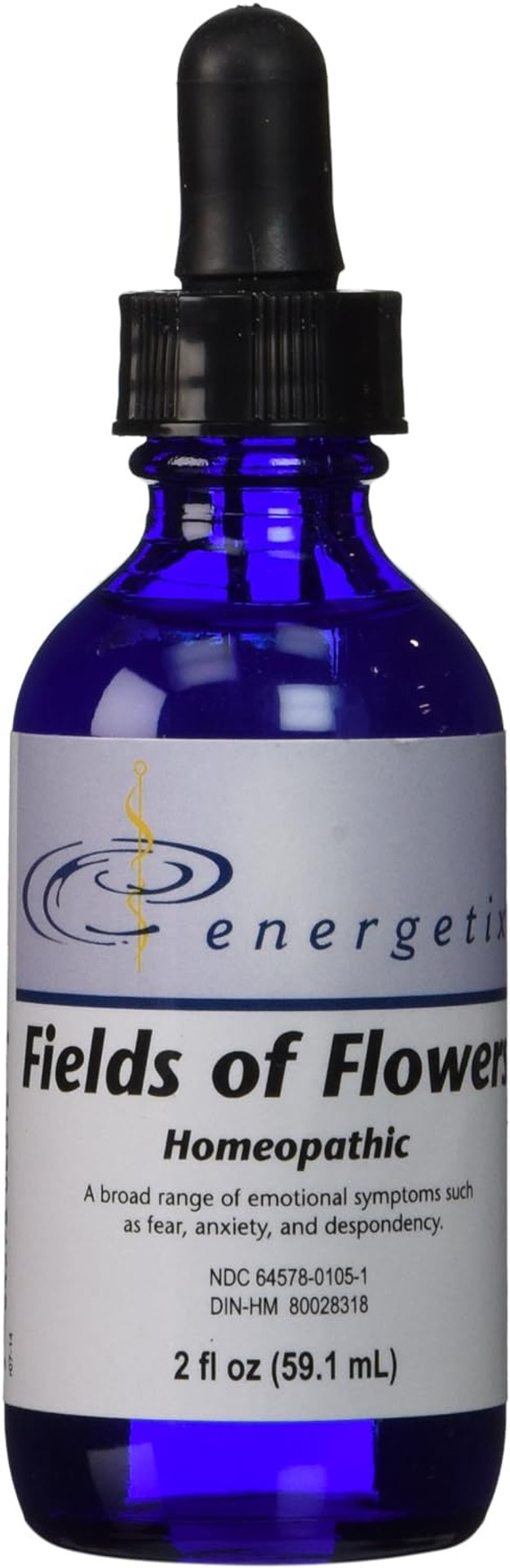 Energetix Fields Of Flowers Homeopathic Remedy - Perfect For Emotional Symptoms Such As Fear, Anxiety, Depression And Despondency - 38 Traditional Flower Essences - 2 Fluid Ounce (59.1 Milliliters)