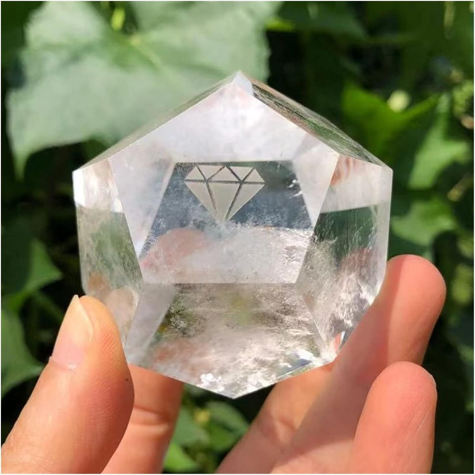 Labdip Natural Crystal Rough Natural Clear Crystal, Modern Simple Geometric Ornaments, Reiki Quartz Collect Gems (Size : 2Pcs)