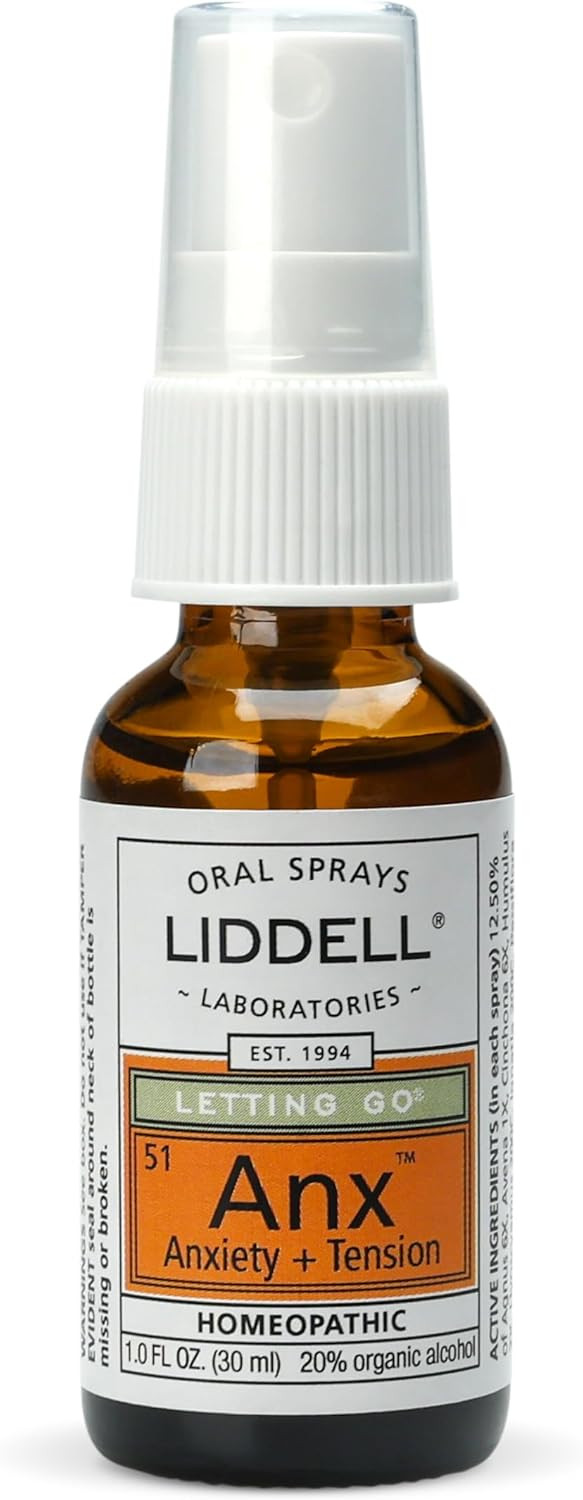 Liddell Letting Go - Homeopathic Remedies - Oral Spray For Symptoms Of Anxiousness, Stress And Restlessness - Natural Calm Spray - 1.0 Fl. Oz