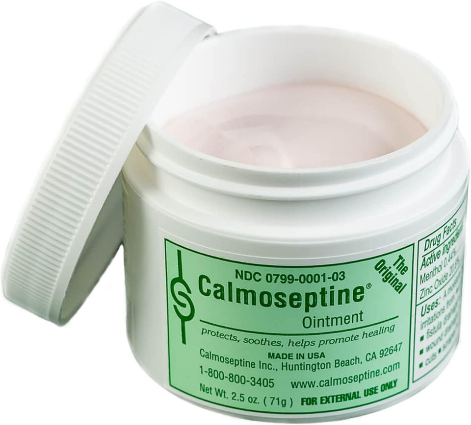 Calmoseptine Moisture Barrier Ointment, Skin Protectant Cream, 2.5 Oz Jar, 0799-0001-03 (12 Count)