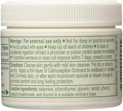 Calmoseptine Ointment 2.5 Oz Jar