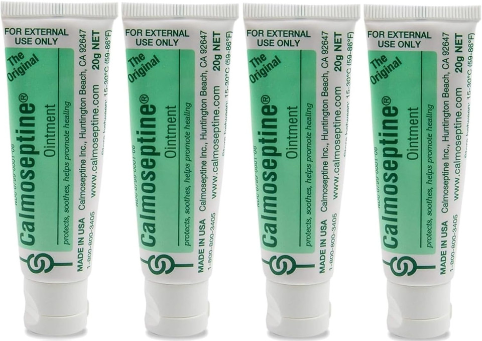 Calmoseptine Ointment Tube 20 Gram Travel Size (Pack Of 4)