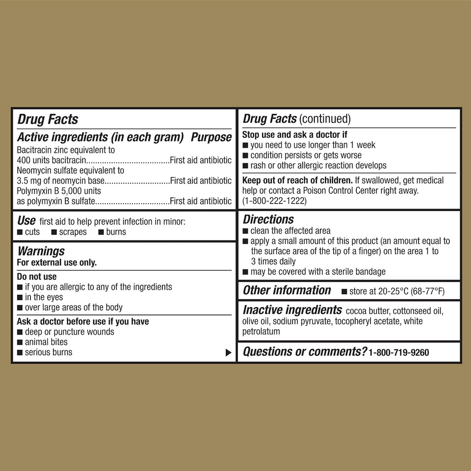 Goodsense First Aid Triple Antibiotic Ointment, Treats Minor Cuts, Scrapes And Burns, 1 Ounce