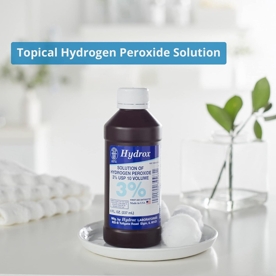 Mckesson Antiseptic Hydrogen Peroxide 3% Strength 8Oz Bottle (12 Bottles)