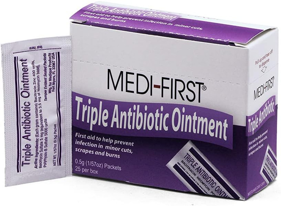 Medique Products 22373 Triple Antibiotic Ointment.5 Gram, 25 Per Box
