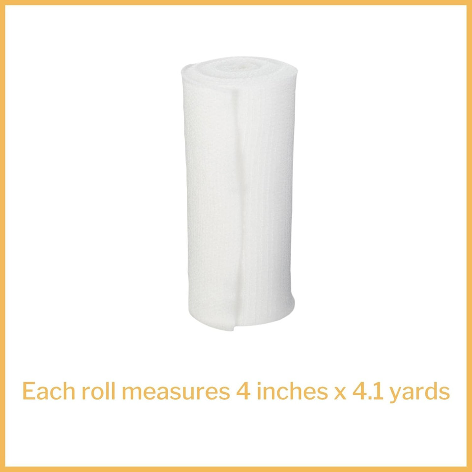 Mckesson Conforming Stretch Gauze Bandages, Non-Sterile, 4 In X 4 1/10 Yds, 96 Count