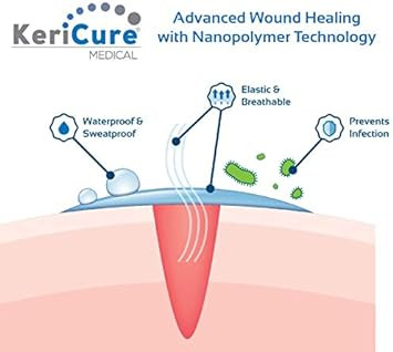 Kericure'S Natural Seal Invisible Liquid Bandage, 2 Pack, Soothe, Seal And Protect Small Cuts, Scrapes, Rashes And More - No Harsh Chemicals - Sting Free - Moisturizing Spray On Bandage