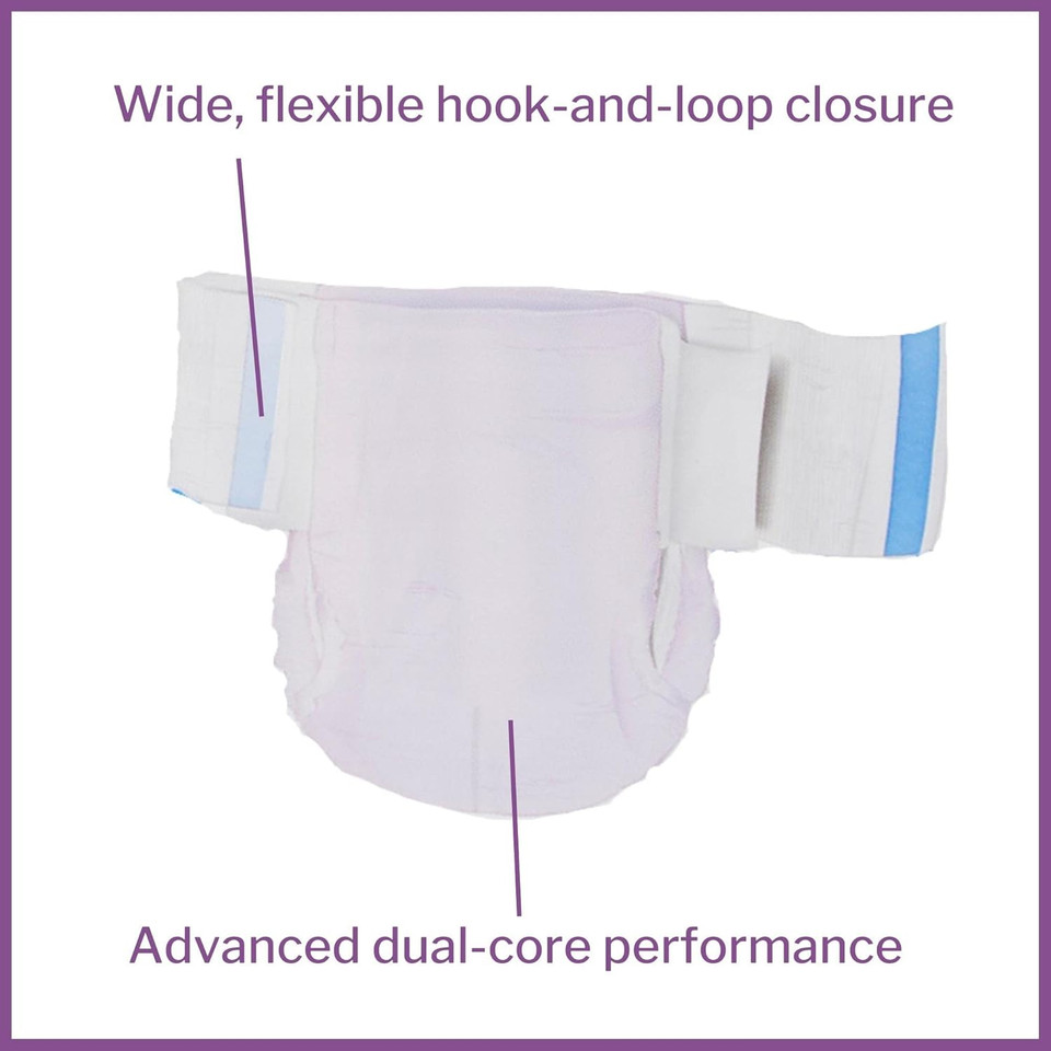 Mckesson Extended Wear Stretch Briefs, Incontinence, Maximum Absorbency, Medium, 14 Count, 1 Pack