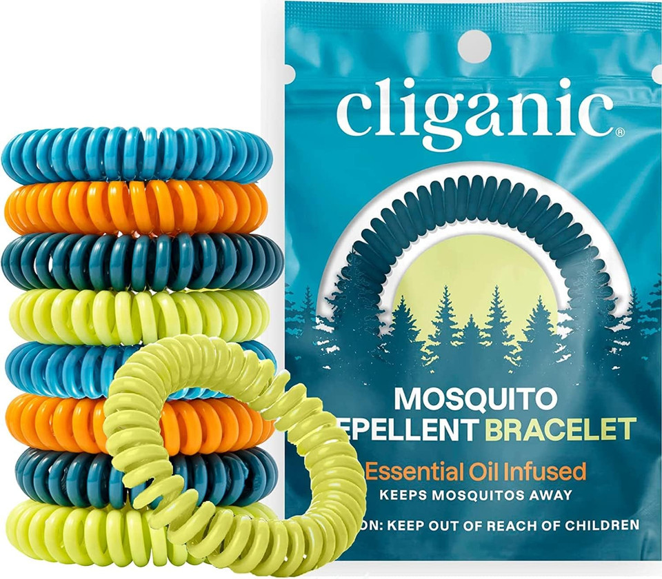 Cliganic 50 Pack Mosquito Repellent Bracelets, Deet-Free Bands, Individually Wrapped (Packaging May Vary)50 Count (Pack Of 1)
