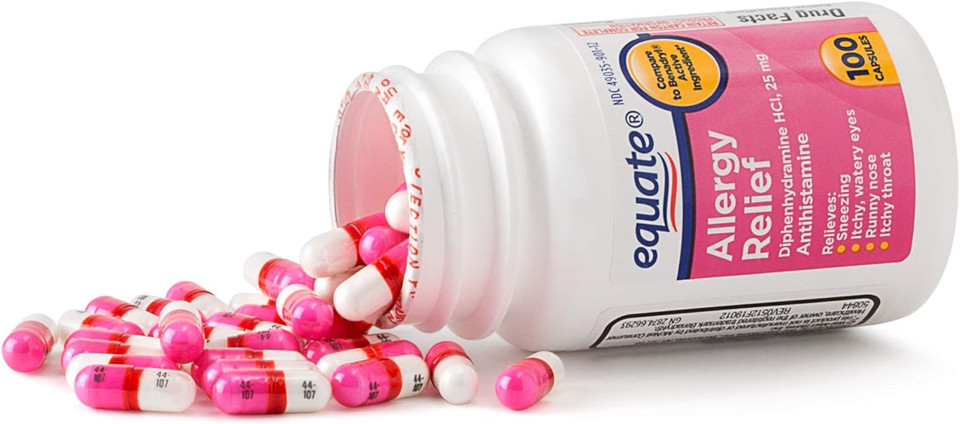 Equate Allergy Relief Diphenhydramine Hci, 25Mg (2)