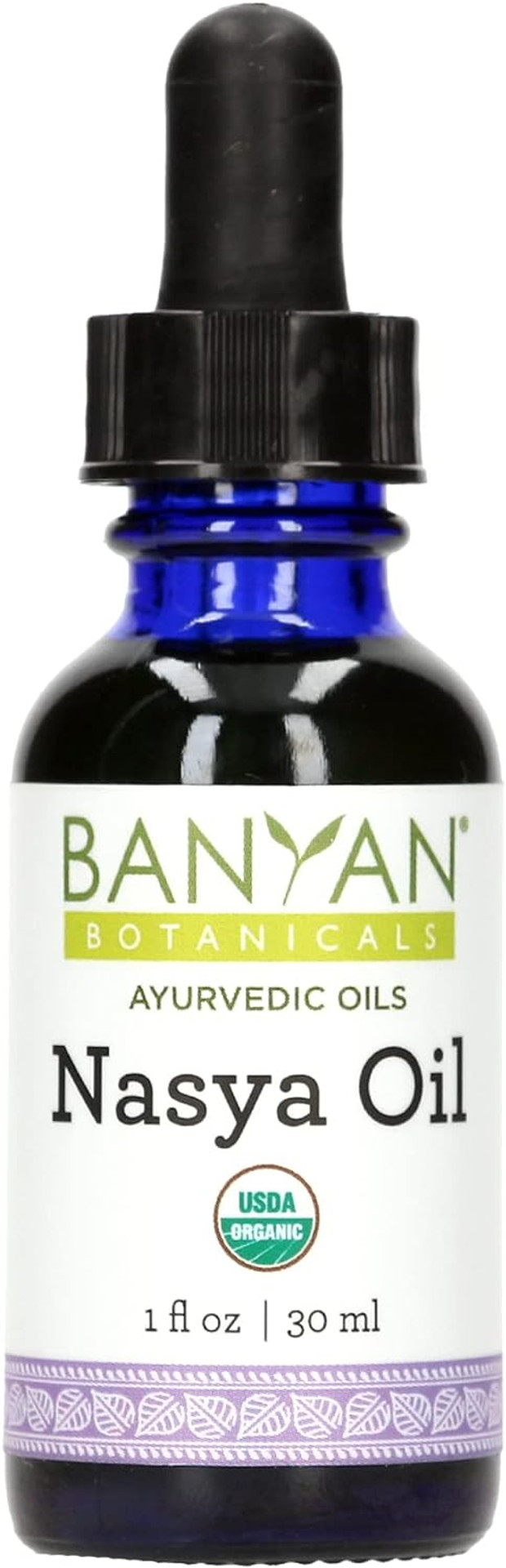 Banyan Botanicals Nasya Oil  Organic Herbal Nasal Drops For Clear Breathing  Ayurvedic Nasal Cleaner And Nose Moisturizer*  One Fluid Ounce  Certified Organic, Non Gmo, Chemical Free