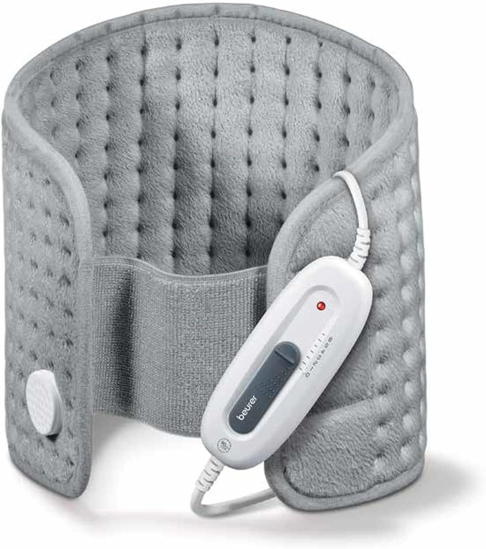 Beurer Uhp49 Heating Pad For Back Pain Relief, 6 Heat Settings, Soft Microplush, Machine Washable Fabric With Auto Shut Off, Electric Heating Pad For Cramps And Sore Muscles, Adjustable Strap Grey Beurer Uhp49 Heating Pad For Back Pain Relief, 6 Heat Settings, Soft Microplush, Machine Washable Fabric With Auto Shut Off, Electric Heating Pad For Cramps And Sore Muscles, Adjustable Strap Grey
