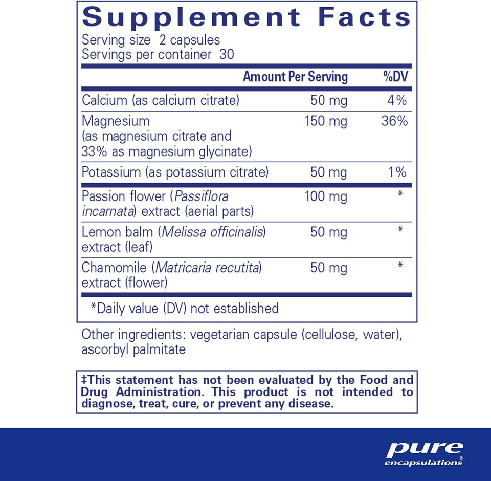 Pure Encapsulations Muscle Cramp/Tension Formula | Hypoallergenic Supplement To Reduce Occasional Muscle Cramps/Tension And Promote Relaxation | 60 Capsules60 Count (Pack Of 1)