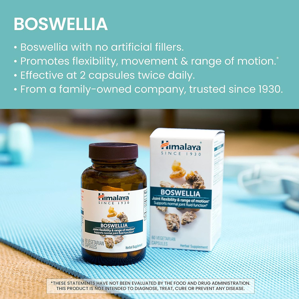 Himalaya Boswellia, Joint Support for Mobility and Flexibility, Promotes Tissue Preservation, 250 mg, 240 Capsules, 2 Month Supply240 Count (Pack of 1)