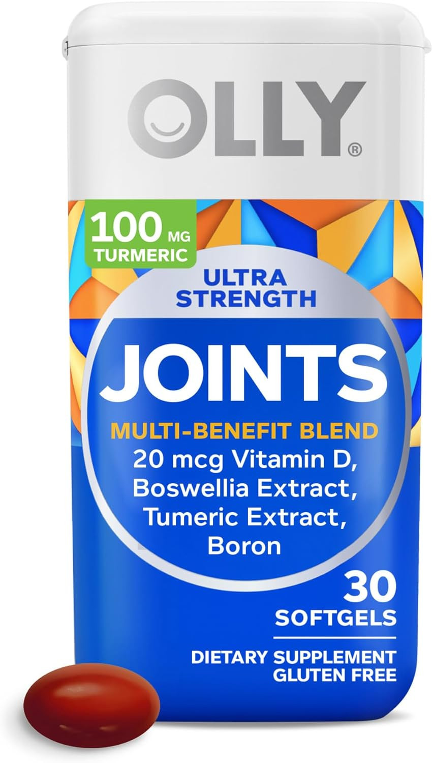 Olly Ultra Joint Softgels, Boswellic Extract, Turmeric, Vitamin D, Boron, 30 Day Supply - 30Ct