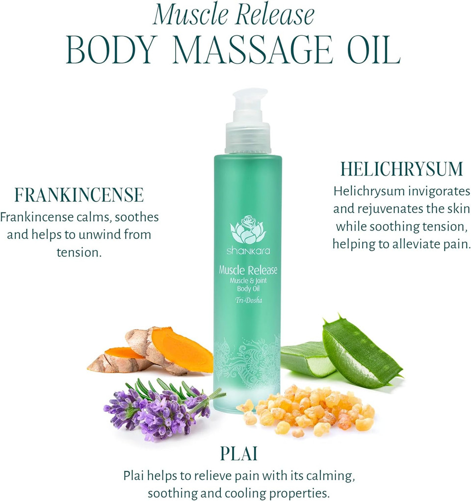Body Massage Oil For Massage Therapy - Muscle Release Oil For Sore Lymphatic Pain Relief - Warming Massage Oil Includes Arnica Oil, Boswellia, Lavender, Turmeric, Aloe Vera & Sweet Birch (100 Ml)