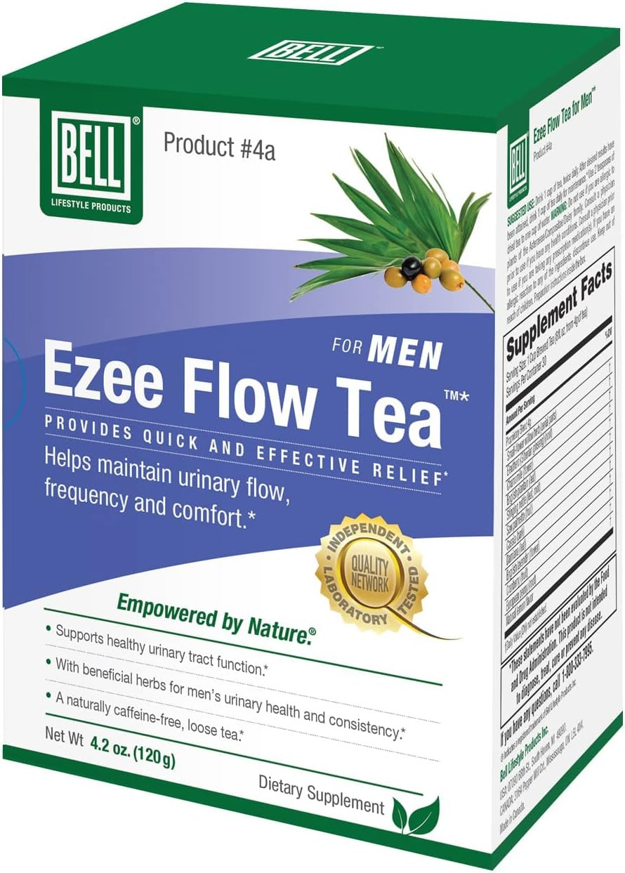 Bell Ezee Flow Urinary Support Tea For Men -A Natural Solution - Helps Ease The Flow And Normalize Urinary Frequency Without The Burning And Dribbling