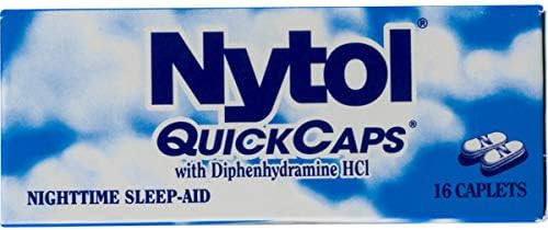 Nytol Quick Caps Nighttime Sleep Aid, Helps You Fall Asleep Fast, 16 Caplets (Pack Of 6)