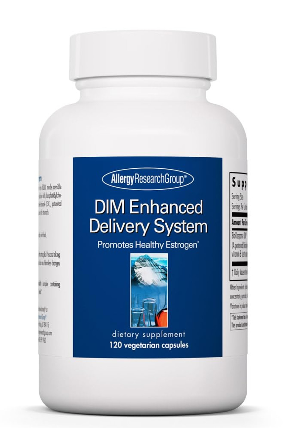 Allergy Research Group - Dim Enhanced Delivery System - Hormone Balance, Men, Women - 120 Vegetarian Capsules