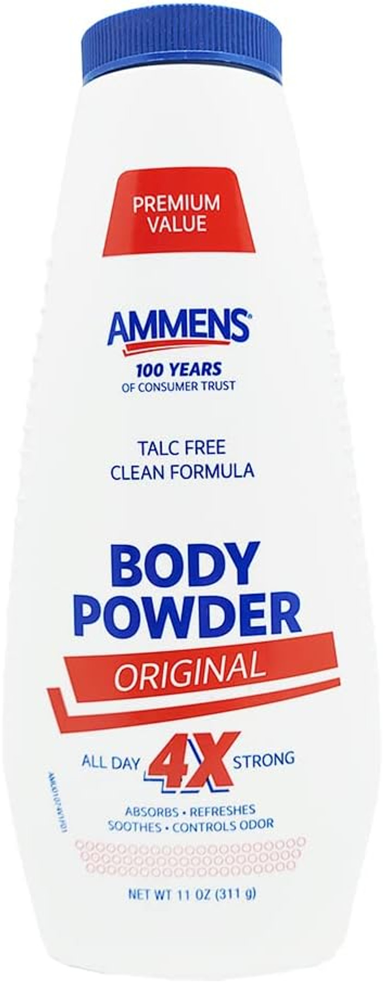 Ammens Talc-Free Medicated Powder. Original, Fresh Sensation, Moisture Absorption, Extreme Comfort. 311G. Pack Of 6