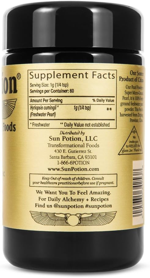 Sun Potion Pearl Powder (Sustainable, Freshwater) - Beauty & Spirit Tonic (80G)