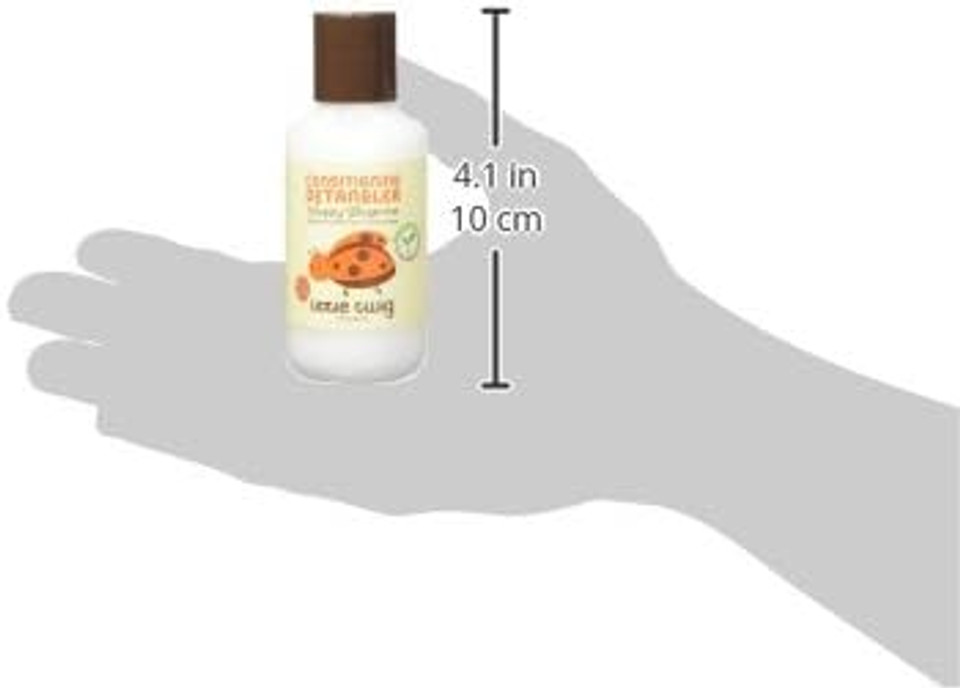 Little Twig All Natural, Hypoallergenic Baby Travel Basics 4 Piece Gift Set With Ladybug Bath Mitt, Happy Tangerine Scent, 2 Ounce Bottles