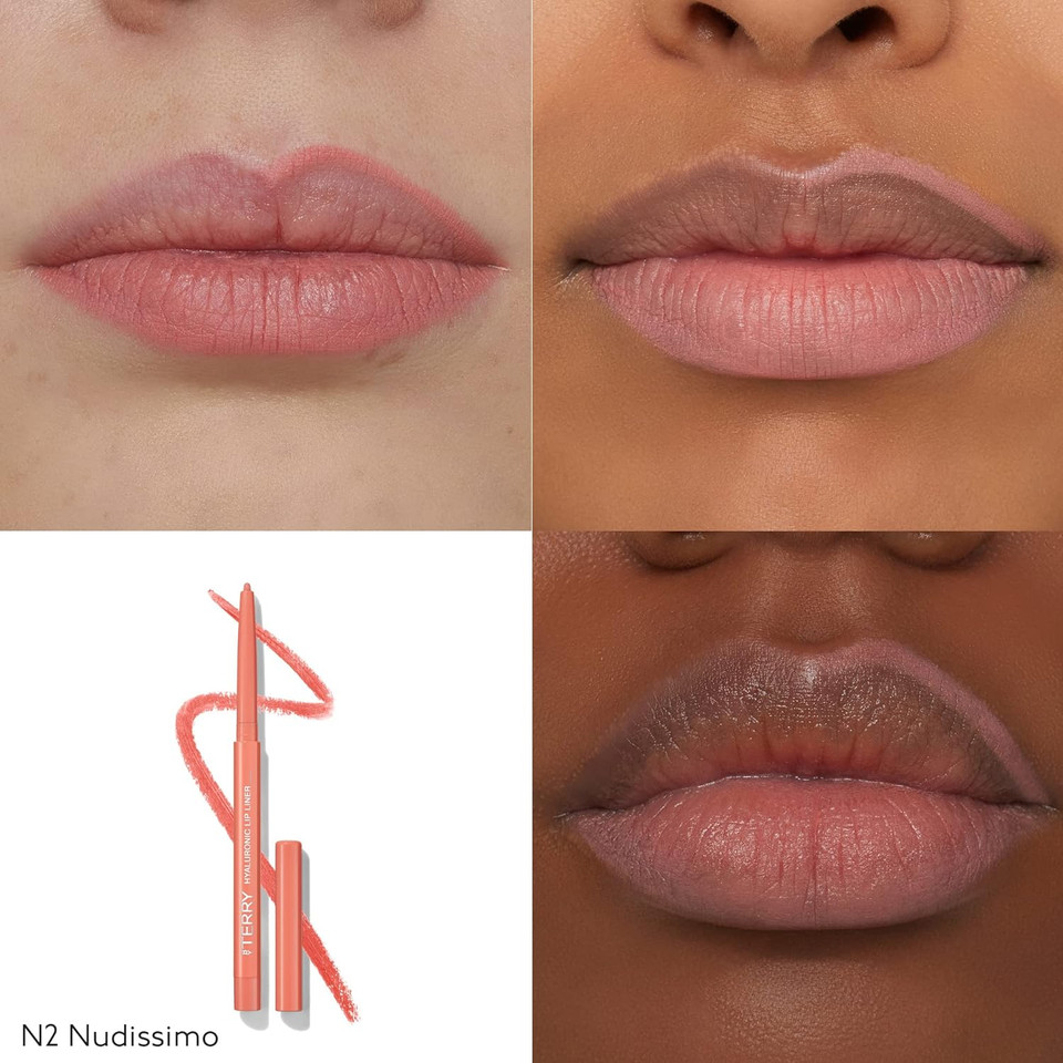 By Terry Hyaluronic Lip Liner Pencil, Defines The Lips, Creamy & Hydrating Formula, Intensely Pigmented & Long-Lasting Coverage, Vegan, Nudism, 0.05Oznudissimo