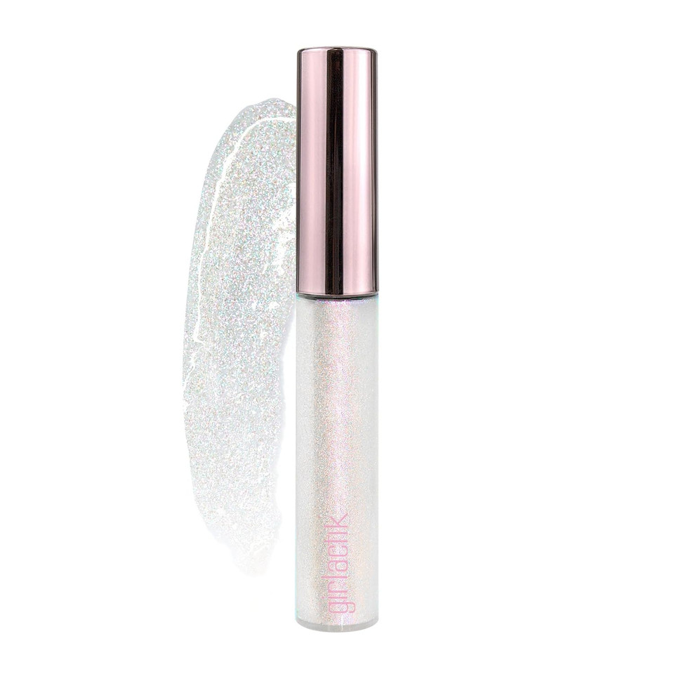 Girlactik Lip Pearls Glosser - Lustrous (Clear/Iridescent Rainbow Sparkle) - 7 G / .24 Oz