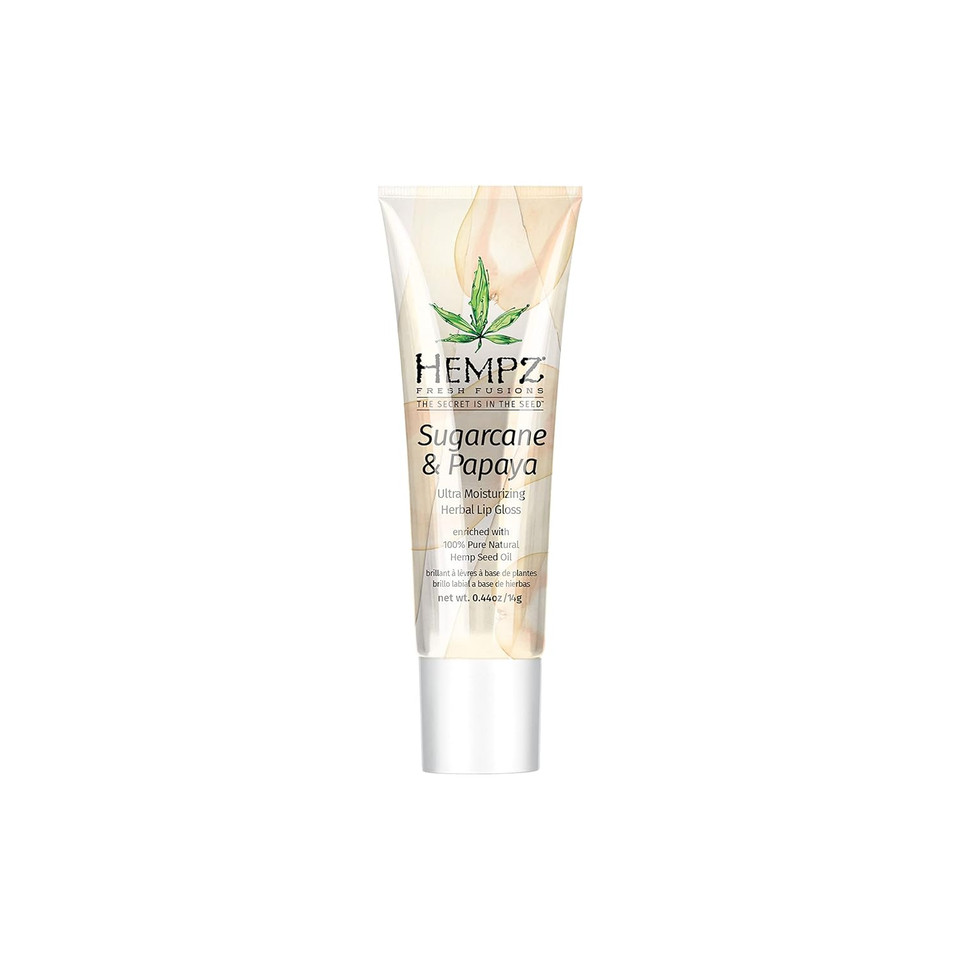 Hempz Lip Gloss, Fresh Fusions Sugarcane & Papaya Herbal, 44 Oz