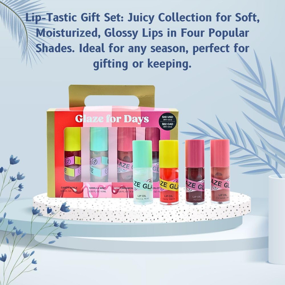 Innbeauty Project Glaze For Days 4-Piece Lip Oil Set