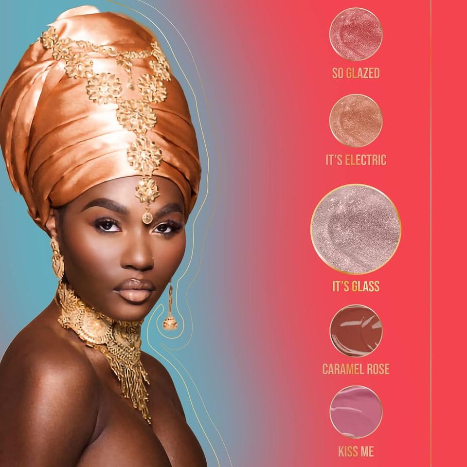 Juvia'S Place Long Lasting Lip Gloss Reflect Barely There, Non-Sticky Luscious High Shine Glow, 16 Oz, Light Neutral Beige, Smooth And Creamylight Neutral Beige