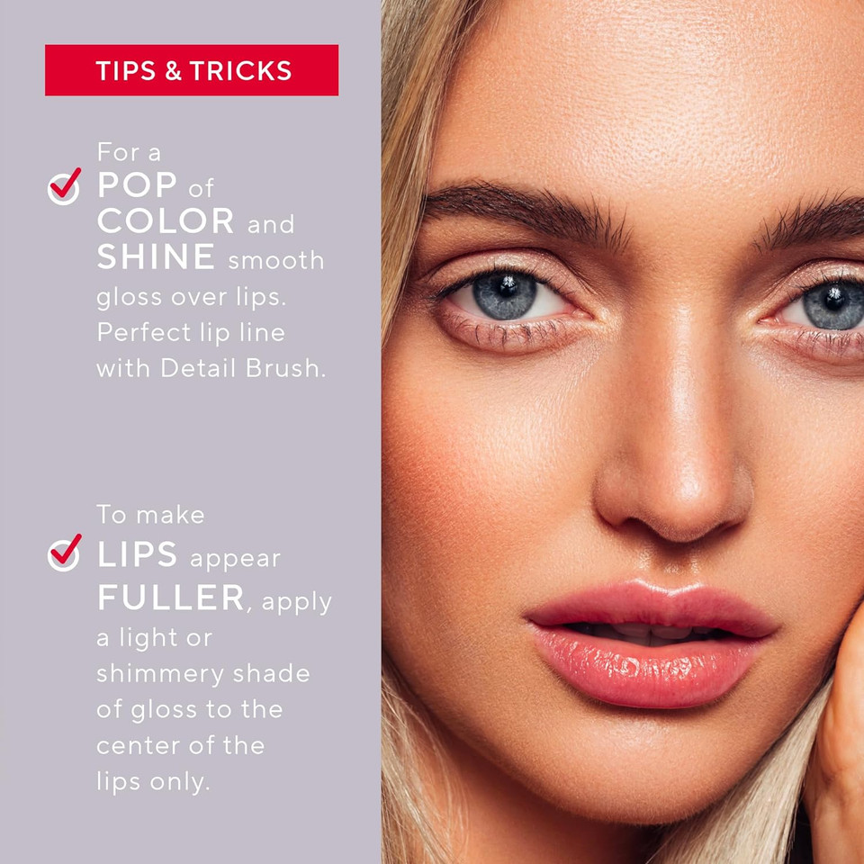 Mirabella Ultra-Hydrating Lip Gloss, Lavish (Shimmering Light Nude) - Luxe Advanced Formula For Glossy Shine Finish & Superior Color With Pigmentation - Essential Oils Soothe & Nourish Lipsoriginal Lavish (Shimmering Light Nude)