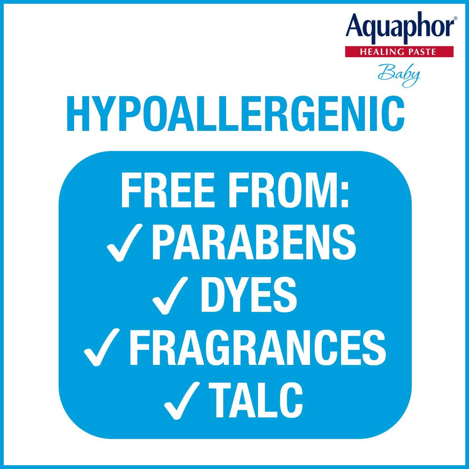 Aquaphor Baby Diaper Rash Paste - For Serious Diaper Rash And Flare-Ups - 3.5 Oz. Tube