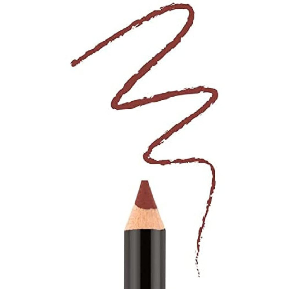 Bodyography: Cream Lip Pencil (Merlot): Dark Red Wooden Waterproof Salon Makeup W/ Coconut Oil, Vitamin E | Gluten-Free, Cruelty-Free, Paraben-Freemerlot